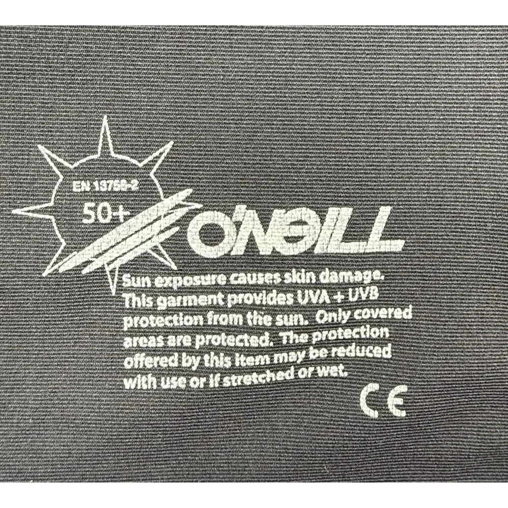 ONeill Black SPF 50 Plus Short Sleeve Elastane Rash Guard‎ Unisex Size XLarge